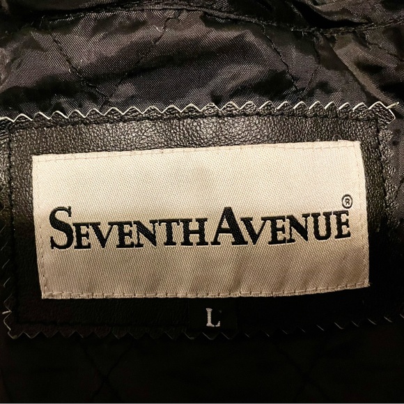 Black Leather Jacket Womens size L - Picture 6 of 10